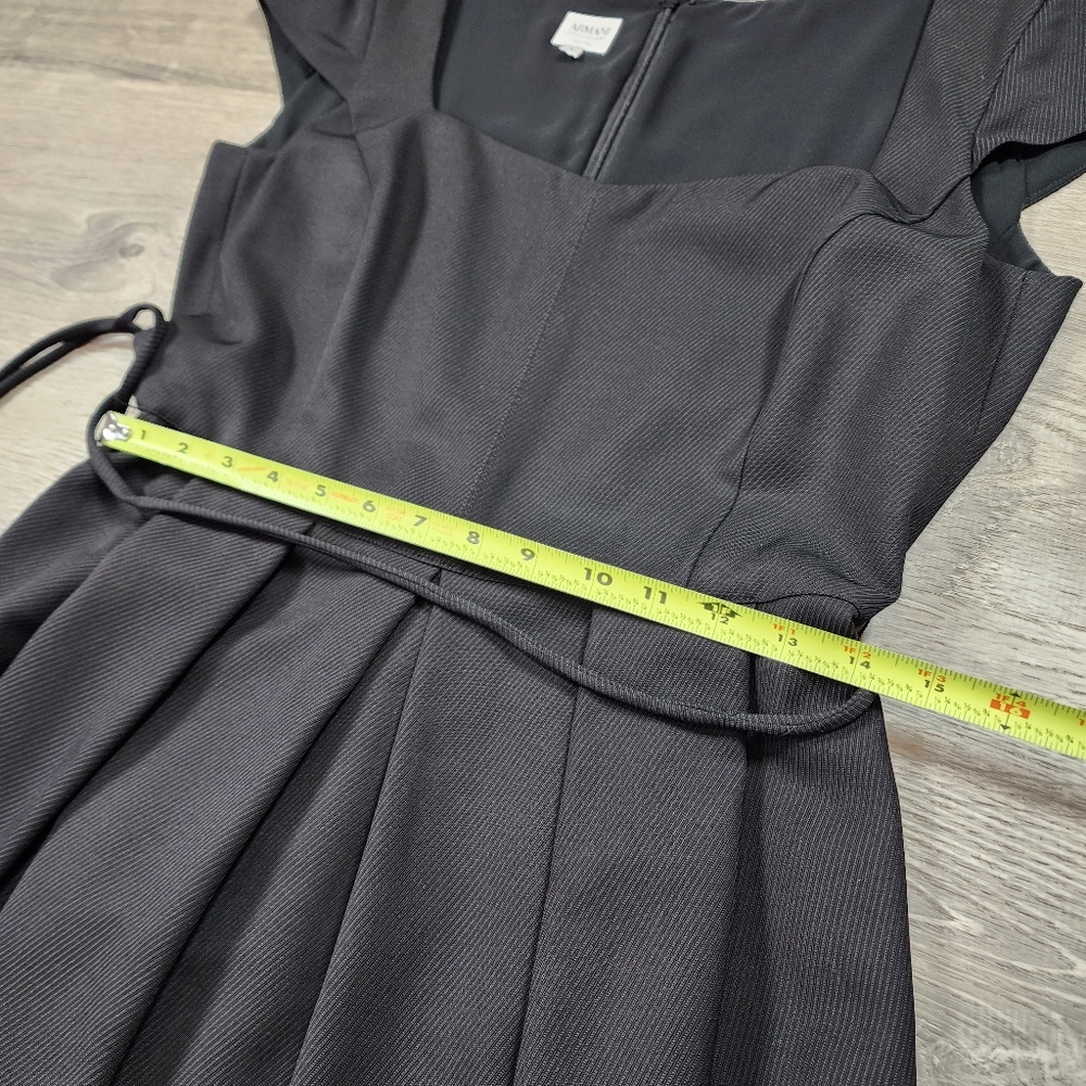 ARMANI COLLEZIONI Made In Italy Black Classic Cocktail Dress 8 - Picture 8 of 16
